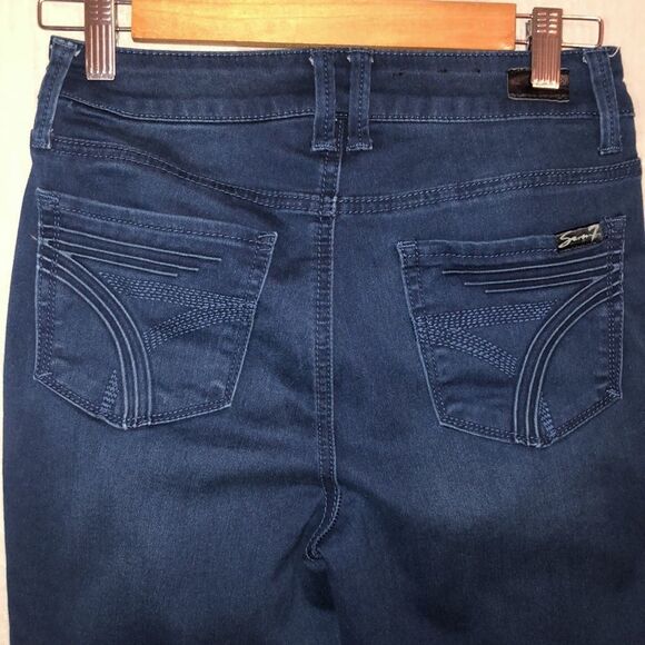 Seven7 Size 4 High Rise Skinny Dark Wash Jeans - Picture 4 of 16